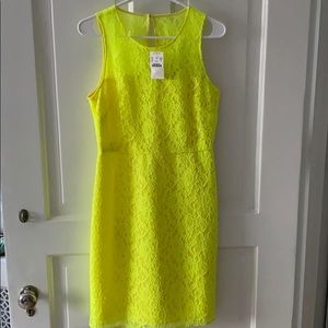 Jcrew bright yellow dress